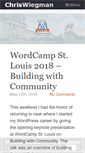 Mobile Screenshot of chriswiegman.com